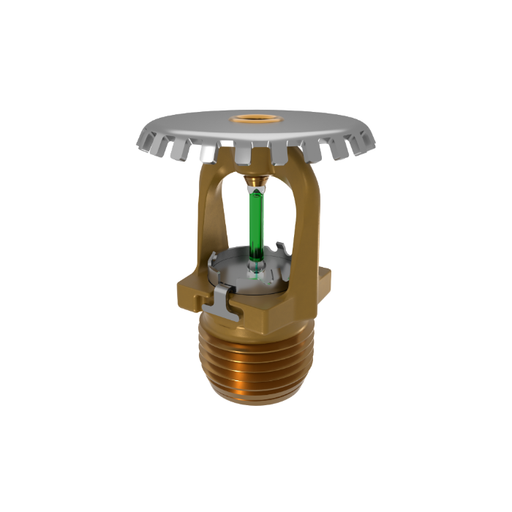 Viking® VK3001, XT1, 5.6K, Standard, Upright, QR, 1/2" NPT, Brass, 200 Degree 23869AE Fire Sprinkler Head