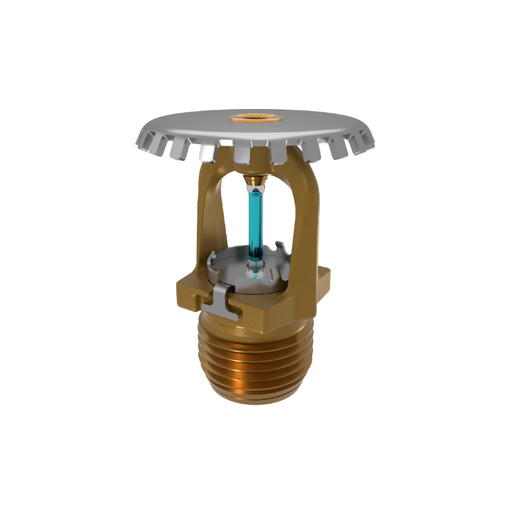 Viking® VK3001, XT1, 5.6K, Standard, Upright, QR, 1/2" NPT, Brass, 286 Degree 23869AG Fire Sprinkler Head