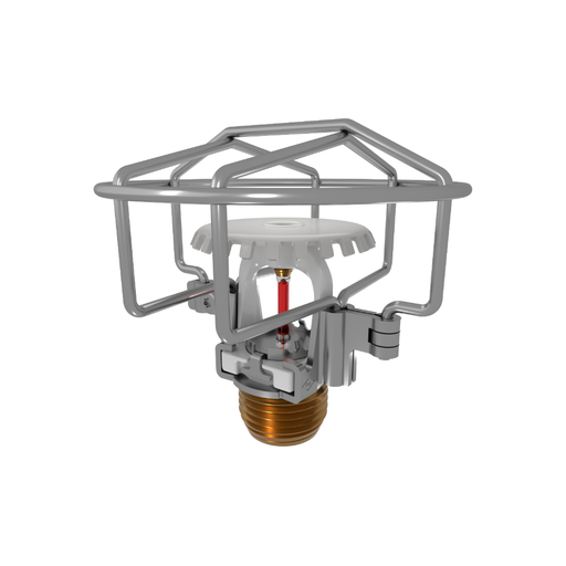Viking® VK3001, XT1, Intermediate Level/In-Rack, Preassembled w/ Guard, 5.6K, Upright, QR, 1/2" NPT, White, 155 Degree 23869MB/WG Fire Sprinkler Head