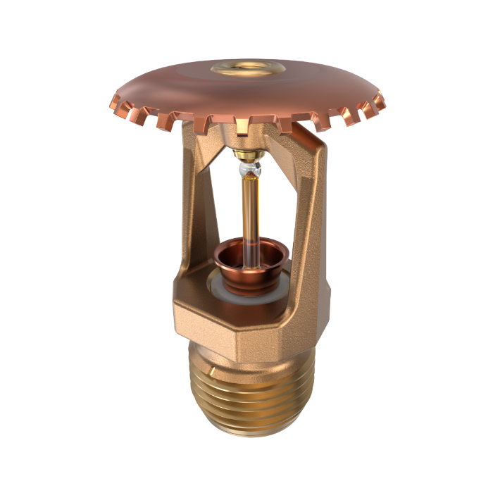 Viking® VK300, Model M, 5.6K, Standard, Upright, QR, 1/2" NPT, Brass, 135 Degree 12978AA Fire Sprinkler Head