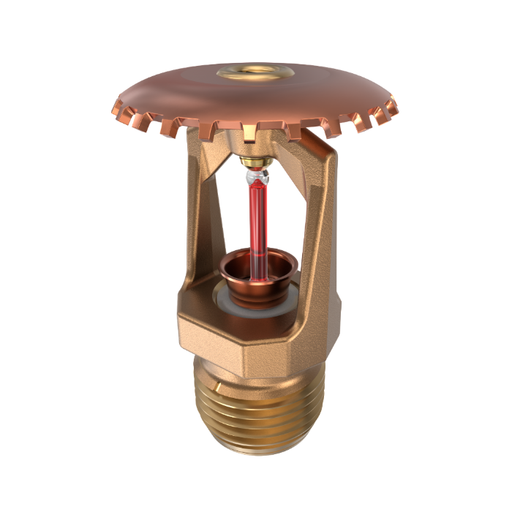 Viking® VK300, Model M, 5.6K, Standard, Upright, QR, 1/2" NPT, Brass, 155 Degree 12978AB Fire Sprinkler Head