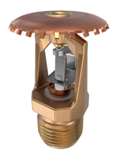 Viking® VK301, Model M, 5.6K, Standard, Fusible Link, Upright, QR, 1/2" NPT, Brass, 165 Degree 17535AC Fire Sprinkler Head