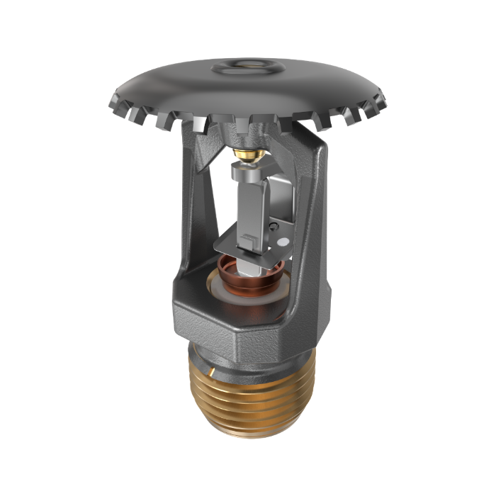 Viking® VK301, Model M, 5.6K, Standard, Fusible Link, Upright, QR, 1/2" NPT, Black, 205 Degree 17535ME/B Fire Sprinkler Head - WeSupplyIt.com