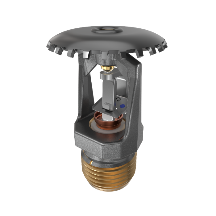 Viking® VK301, Model M, 5.6K, Standard, Fusible Link, Upright, QR, 1/2" NPT, Black, 280 Degree 17535MG/B Fire Sprinkler Head
