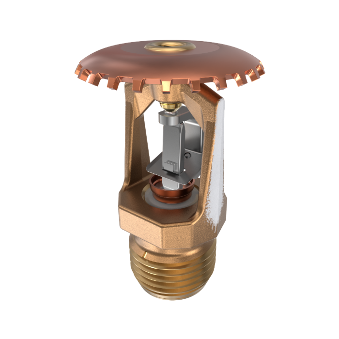 Viking® VK301, Model M, 5.6K, Standard, Fusible Link, Upright, QR, 1/2" NPT, Brass, 205 Degree 17535AE Fire Sprinkler Head - WeSupplyIt.com