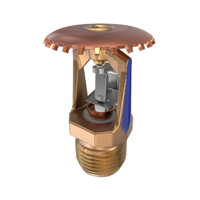 Viking® VK301, Model M, 5.6K, Standard, Fusible Link, Upright, QR, 1/2" NPT, Brass, 280 Degree 17535AG Fire Sprinkler Head
