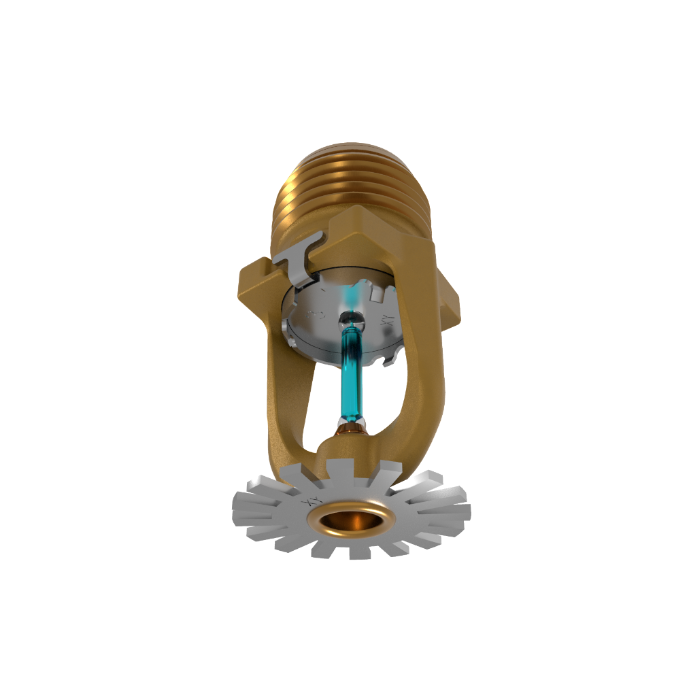 Viking® VK3021, XT1, 5.6K, Standard, Pendent, QR, 1/2" NPT, Brass, 286 Degree 23870AG Fire Sprinkler Head - WeSupplyIt.com