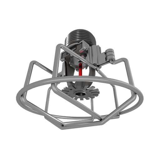 Viking® VK3021, XT1, Intermediate Level/In-Rack, Preassembled w/ Guard, 5.6K, Pendent, QR, 1/2" NPT, Nickel PTFE (ENT), 155 Degree 23870JNBG Fire Sprinkler Head
