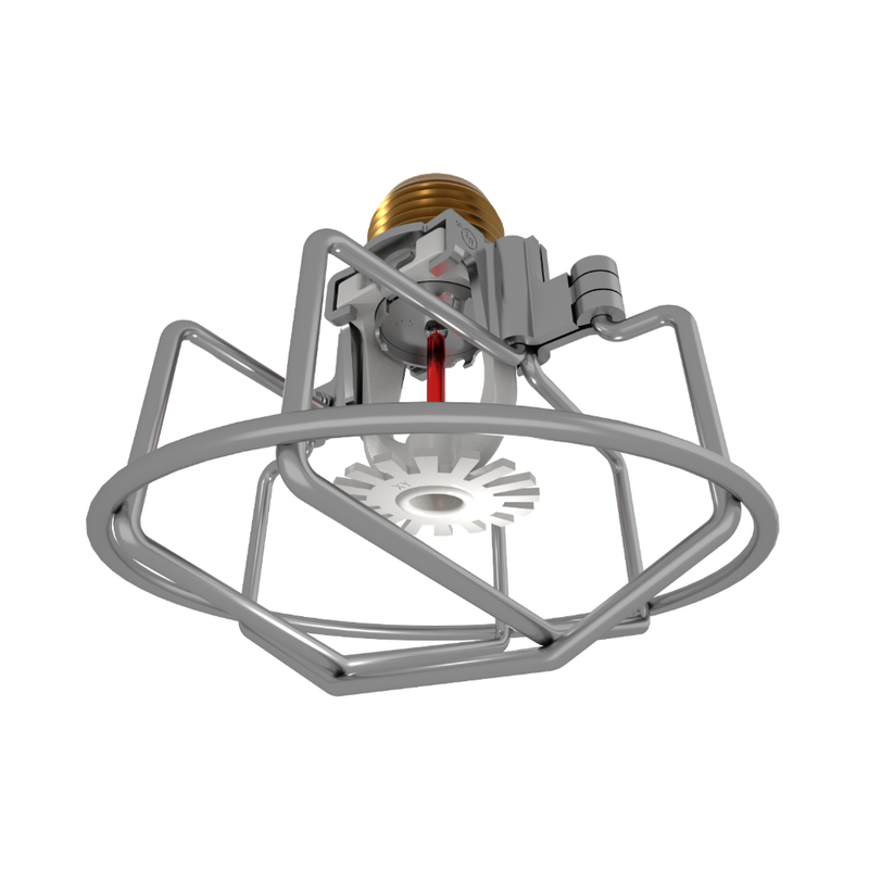 Viking® VK3021, XT1, Intermediate Level/In-Rack, Preassembled w/ Guard, 5.6K, Pendent, QR, 1/2" NPT, White, 155 Degree 23870MB/WG Fire Sprinkler Head - WeSupplyIt.com