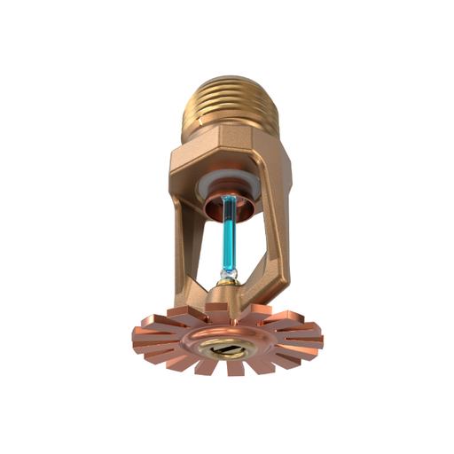 Viking® VK302, Model M, 5.6K, Standard, Pendent, QR, 1/2" NPT, Brass, 286 Degree 12979AG Fire Sprinkler Head