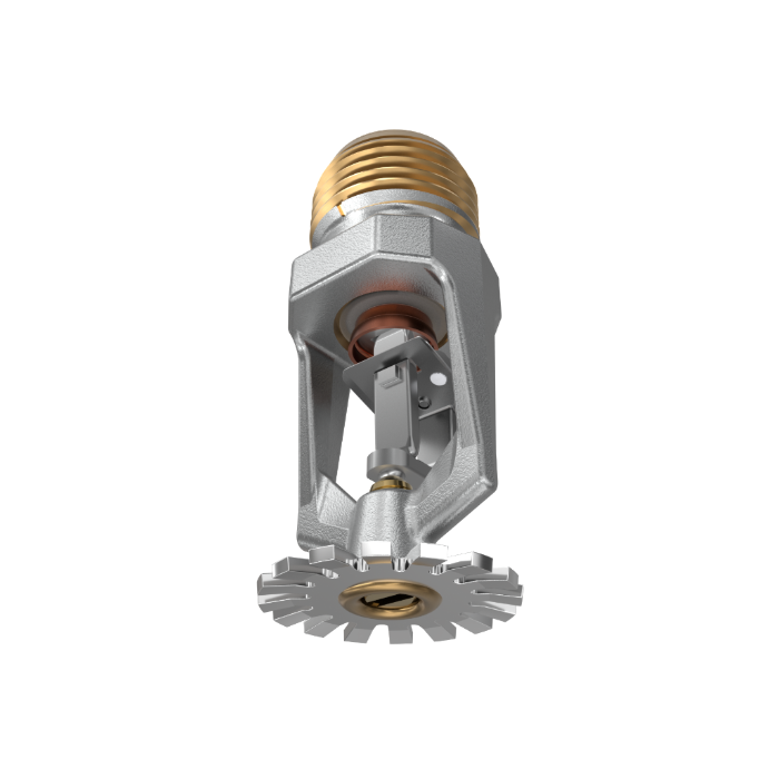 Viking® VK303, Model M, 5.6K, Standard, Fusible Link, Pendent, QR, 1/2" NPT, Chrome, 205 Degree 17536FE Fire Sprinkler Head