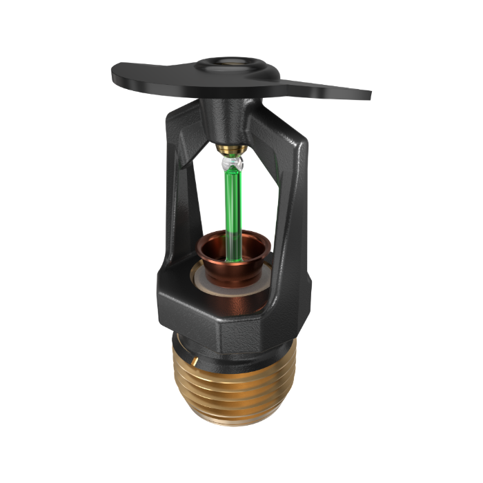 Viking® VK306, Model M, 5.6K, Standard, Vertical Sidewall, QR, 1/2" NPT, Black, 200 Degree 12983ME/B Fire Sprinkler Head - WeSupplyIt.com