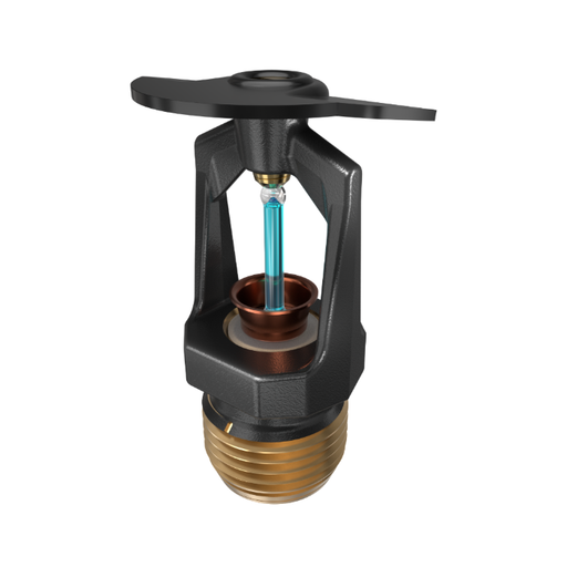 Viking® VK306, Model M, 5.6K, Standard, Vertical Sidewall, QR, 1/2" NPT, Black, 286 Degree 12983MG/B Fire Sprinkler Head