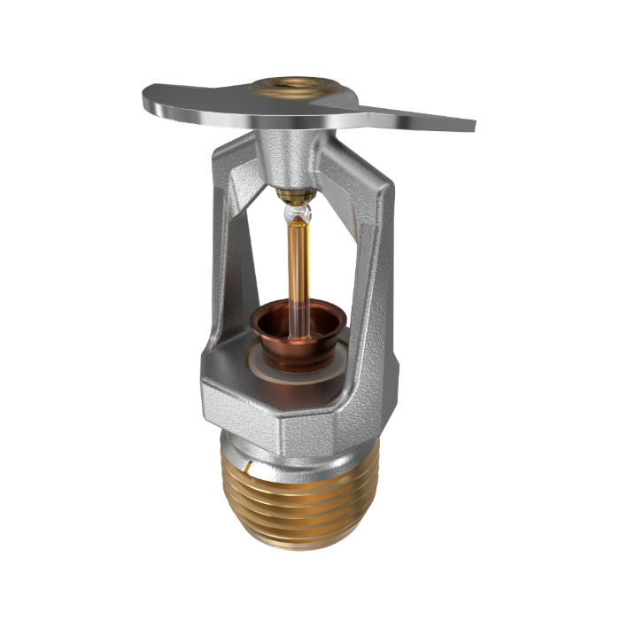 Viking® VK306, Model M, 5.6K, Standard, Vertical Sidewall, QR, 1/2" NPT, Chrome, 135 Degree 12983FA Fire Sprinkler Head