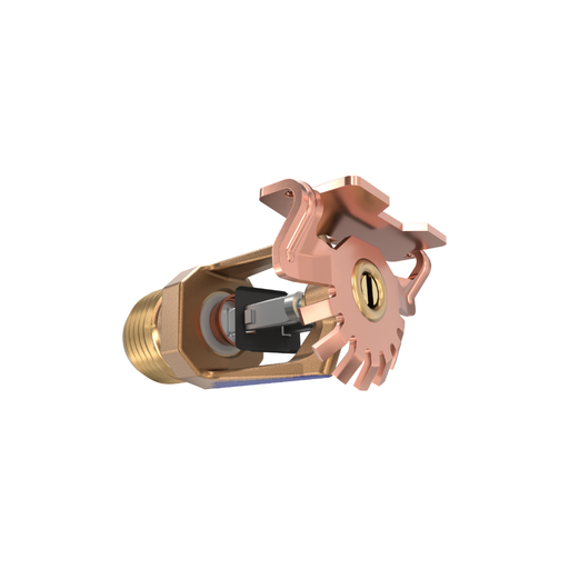 Viking® VK307, Model M, 5.6K, Standard, Fusible Link, Horizontal Sidewall, QR, 1/2" NPT, Brass, 205 Degree 13947AE Fire Sprinkler Head