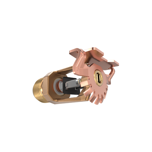 Viking® VK307, Model M, 5.6K, Standard, Fusible Link, Horizontal Sidewall, QR, 1/2" NPT, Brass, 280 Degree 13947AG Fire Sprinkler Head