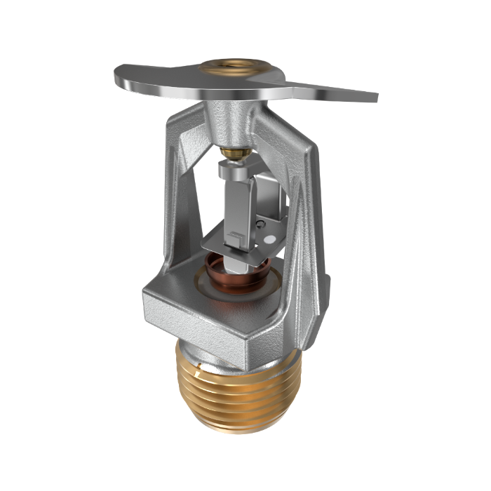 Viking® VK309, Model M, 5.6K, Standard, Fusible Link, Vertical Sidewall, QR, 1/2" NPT, Chrome, 205 Degree 13951FE Fire Sprinkler Head - WeSupplyIt.com