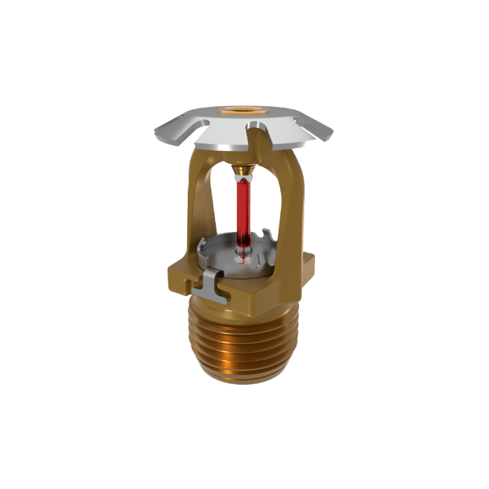 Viking® VK3101, 5.6K, Standard, Conventional, QR, 1/2" NPT, Brass, 155 Degree 23908AB Fire Sprinkler Head - WeSupplyIt.com