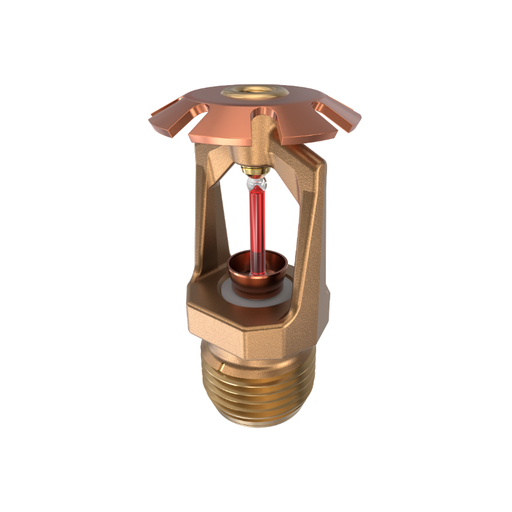 Viking® VK310, Model M, 5.6K, Standard, Conventional, QR, 1/2" NPT, Brass, 155 Degree 19391AB Fire Sprinkler Head