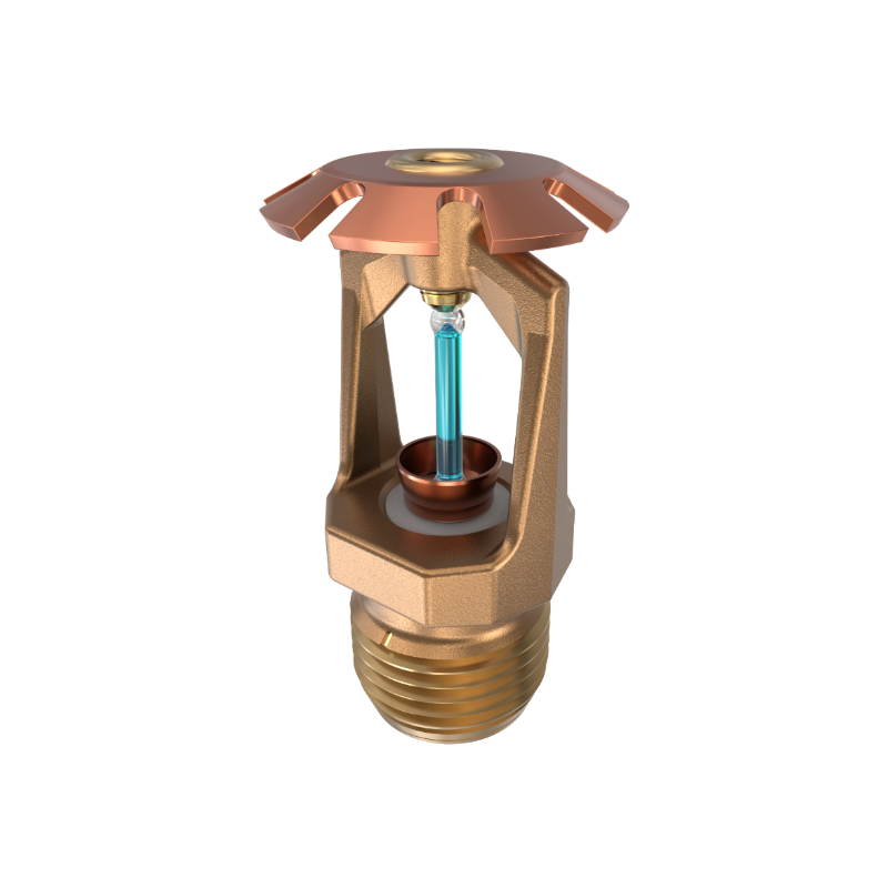 Viking® VK310, Model M, 5.6K, Standard, Conventional, QR, 1/2" NPT, Brass, 286 Degree 19391AG Fire Sprinkler Head - WeSupplyIt.com