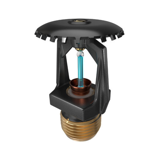 Viking® VK315, Model M, 5.6K, Standard, High Pressure 250 PSI, Upright, QR, 1/2" NPT, Black, 286 Degree 12281MG/B Fire Sprinkler Head