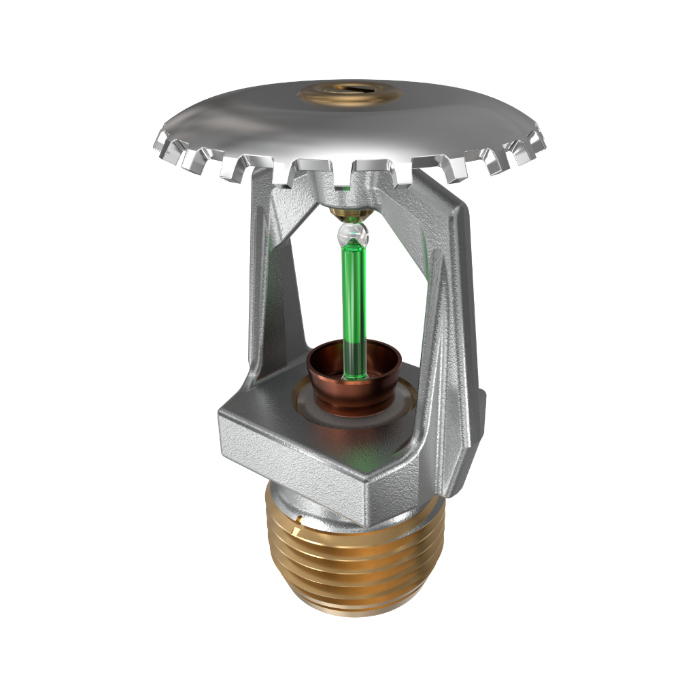 Viking® VK315, Model M, 5.6K, Standard, High Pressure 250 PSI, Upright, QR, 1/2" NPT, Chrome, 200 Degree 12281FE Fire Sprinkler Head