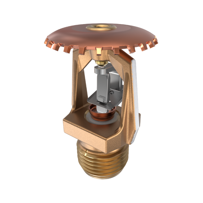 Viking® VK316, Model M, 5.6K, Standard, Fusible Link, High Pressure, Upright, QR, 1/2" NPT, Brass, 205 Degree 13953AE Fire Sprinkler Head - WeSupplyIt.com