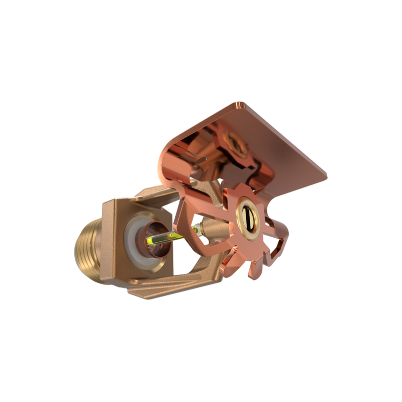 Viking® VK319, Model M, 5.6K, Standard, High Pressure 250 PSI, Horizontal Sidewall, QR, 1/2" NPT, Brass, 175 Degree 12285AD Fire Sprinkler Head