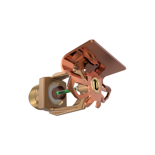 Viking® VK319, Model M, 5.6K, Standard, High Pressure 250 PSI, Horizontal Sidewall, QR, 1/2" NPT, Brass, 200 Degree 12285AE Fire Sprinkler Head