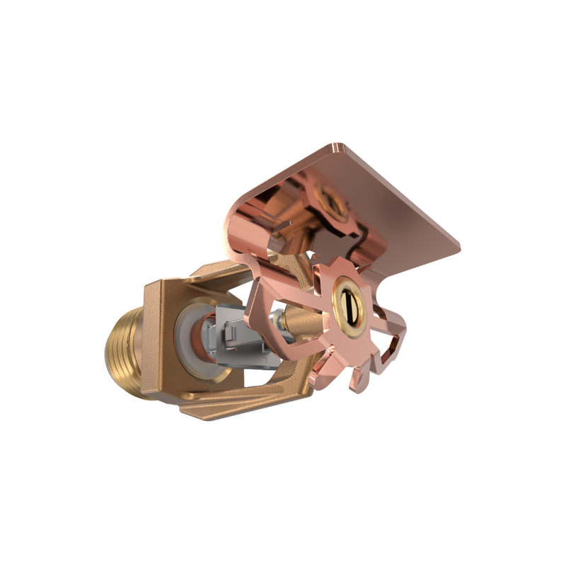 Viking® VK320, Model M, 5.6K, Standard, Fusible Link, High Pressure, Horizontal Sidewall, QR, 1/2" NPT, Brass, 165 Degree 13955AC Fire Sprinkler Head - WeSupplyIt.com