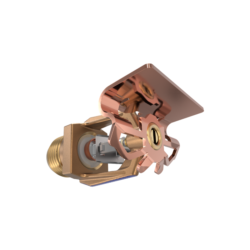 Viking® VK320, Model M, 5.6K, Standard, Fusible Link, High Pressure, Horizontal Sidewall, QR, 1/2" NPT, Brass, 280 Degree 13955AG Fire Sprinkler Head