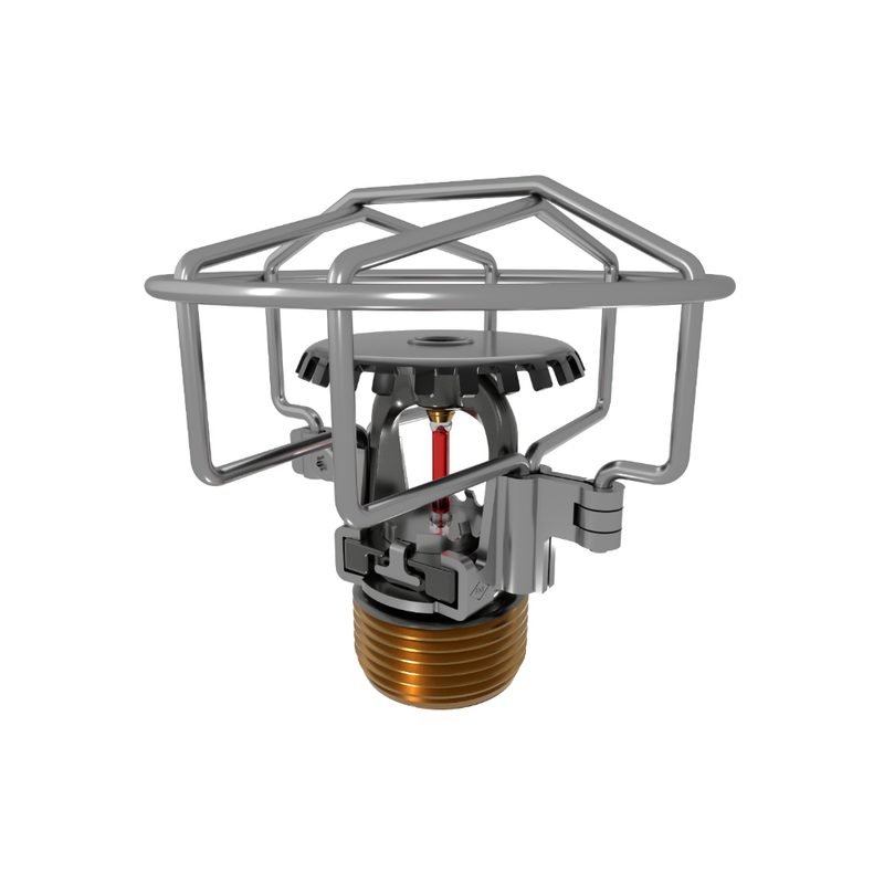 Viking® VK3501, XT1, Intermediate Level/In-Rack, Preassembled w/ Guard, 8.0K, Upright, QR, 3/4" NPT, Black, 155 Degree 23877MB/BG Fire Sprinkler Head