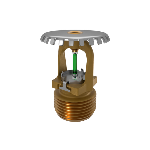 Viking® VK3501, XT1, 8.0K, Standard, Upright, QR, 3/4" NPT, Brass, 200 Degree 23877AE Fire Sprinkler Head