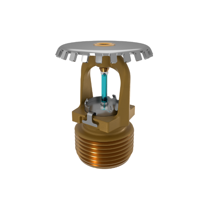 Viking® VK3501, XT1, 8.0K, Standard, Upright, QR, 3/4" NPT, Brass, 286 Degree 23877AG Fire Sprinkler Head - WeSupplyIt.com