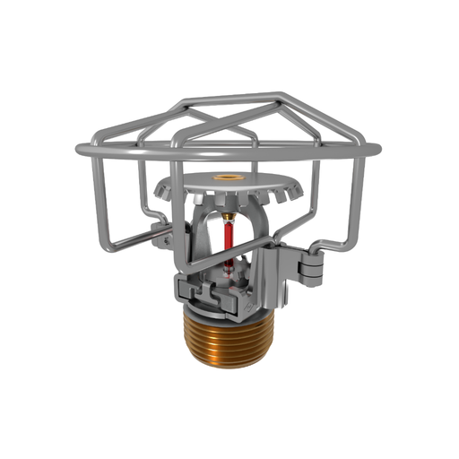 Viking® VK3501, XT1, Intermediate Level/In-Rack, Preassembled w/ Guard, 8.0K, Upright, QR, 3/4" NPT, Chrome, 155 Degree 23877FBG Fire Sprinkler Head