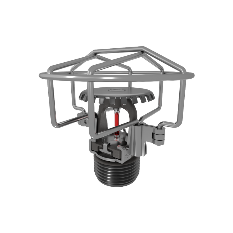 Viking® VK3501, XT1, Intermediate Level/In-Rack, Preassembled w/ Guard, 8.0K, Upright, QR, 3/4" NPT, Nickel PTFE (ENT), 155 Degree 23877JNBG Fire Sprinkler Head - WeSupplyIt.com