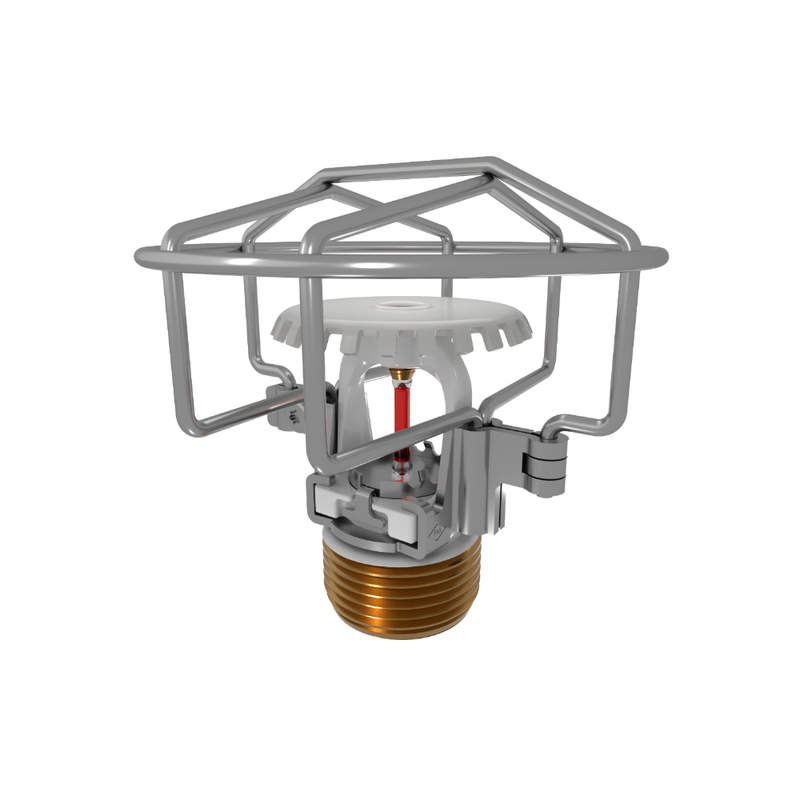 Viking® VK3501, XT1, Intermediate Level/In-Rack, Preassembled w/ Guard, 8.0K, Upright, QR, 3/4" NPT, White, 155 Degree 23877MB/WG Fire Sprinkler Head