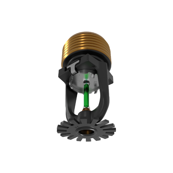 Viking® VK3521, XT1, 8.0K, Standard, Pendent, QR, 3/4" NPT, Black, 200 Degree 23878ME/B Fire Sprinkler Head - WeSupplyIt.com