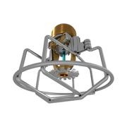 Viking® VK3521, XT1, Intermediate Level/In-Rack, Preassembled w/ Guard, 8.0K, Pendent, QR, 3/4" NPT, Brass, 286 Degree 23878AGG Fire Sprinkler Head