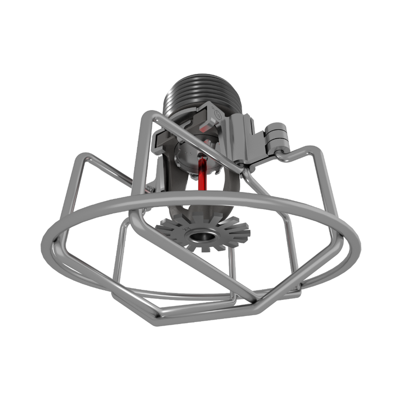 Viking® VK3521, XT1, Intermediate Level/In-Rack, Preassembled w/ Guard, 8.0K, Pendent, QR, 3/4" NPT, Nickel PTFE (ENT), 155 Degree 23878JNBG Fire Sprinkler Head