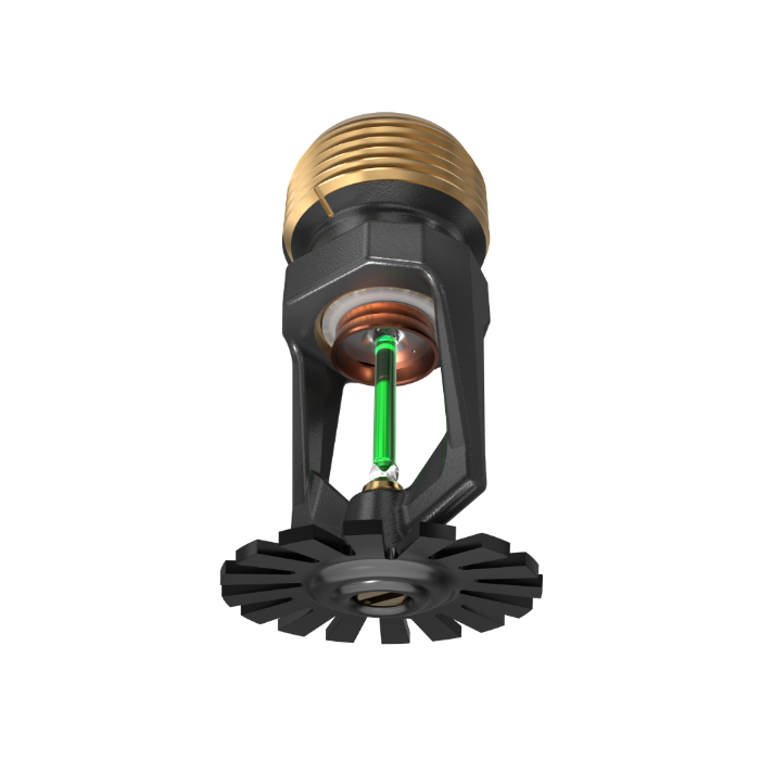Viking® VK352, Model M, 8.0K, Standard, Pendent, QR, 3/4" NPT, Black, 200 Degree 18258ME/B Fire Sprinkler Head - WeSupplyIt.com