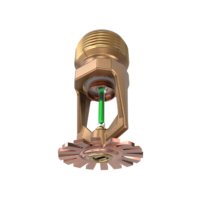 Viking® VK352, Model M, 8.0K, Standard, Pendent, QR, 3/4" NPT, Brass, 200 Degree 18258AE Fire Sprinkler Head - WeSupplyIt.com