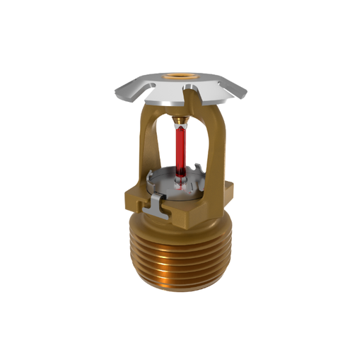 Viking® VK3541, 8.0K, Standard, Conventional, QR, 3/4" NPT, Brass, 155 Degree 23912AB Fire Sprinkler Head