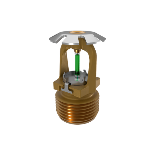 Viking® VK3541, 8.0K, Standard, Conventional, QR, 3/4" NPT, Brass, 200 Degree 23912AE Fire Sprinkler Head