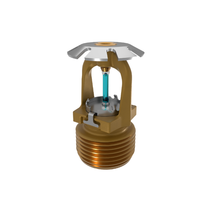 Viking® VK3541, 8.0K, Standard, Conventional, QR, 3/4" NPT, Brass, 286 Degree 23912AG Fire Sprinkler Head