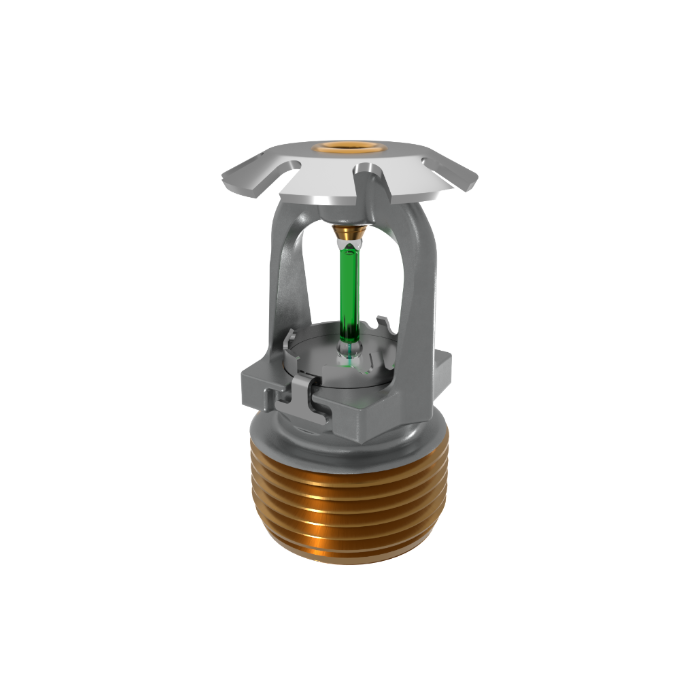 Viking® VK3541, 8.0K, Standard, Conventional, QR, 3/4" NPT, Chrome, 200 Degree 23912FE Fire Sprinkler Head - WeSupplyIt.com