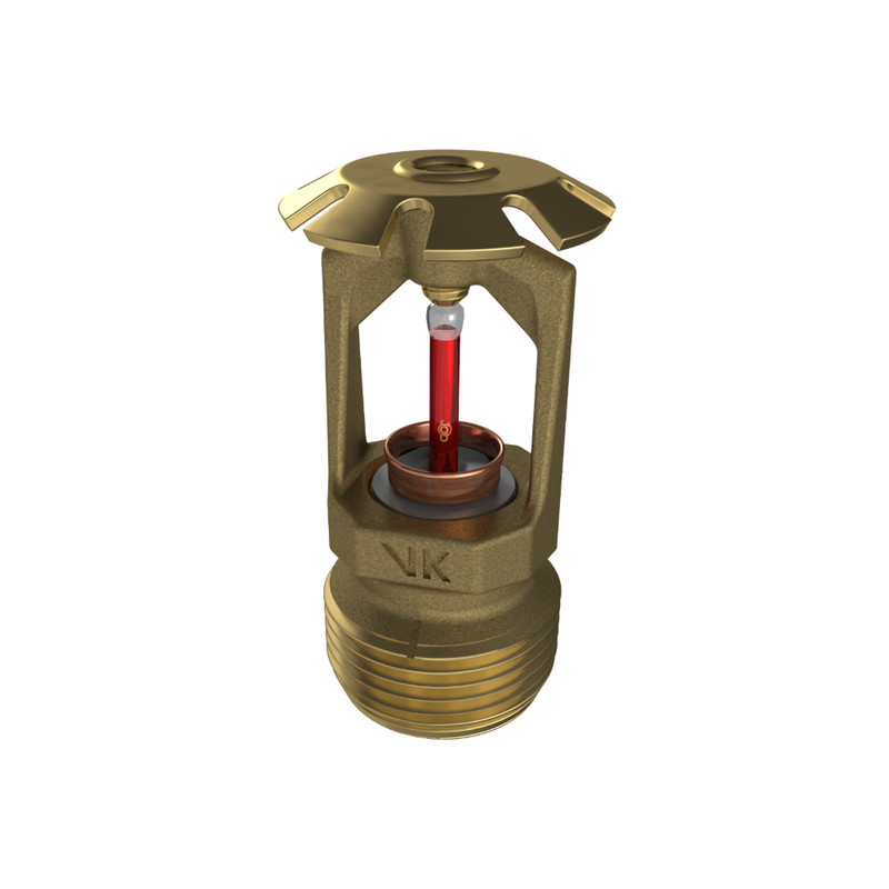 Viking® VK354, Model M, 8.0K, Standard, Conventional, QR, 3/4" NPT, Brass, 155 Degree 18261AB Fire Sprinkler Head - WeSupplyIt.com
