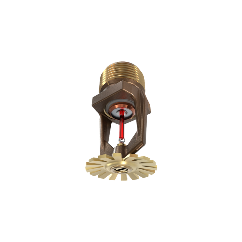 Viking® VK377, Model M, ELO, 11.2K, Special Application, Pendent, QR, 3/4" NPT, Brass, 155 Degree 08337AB Fire Sprinkler Head - WeSupplyIt.com