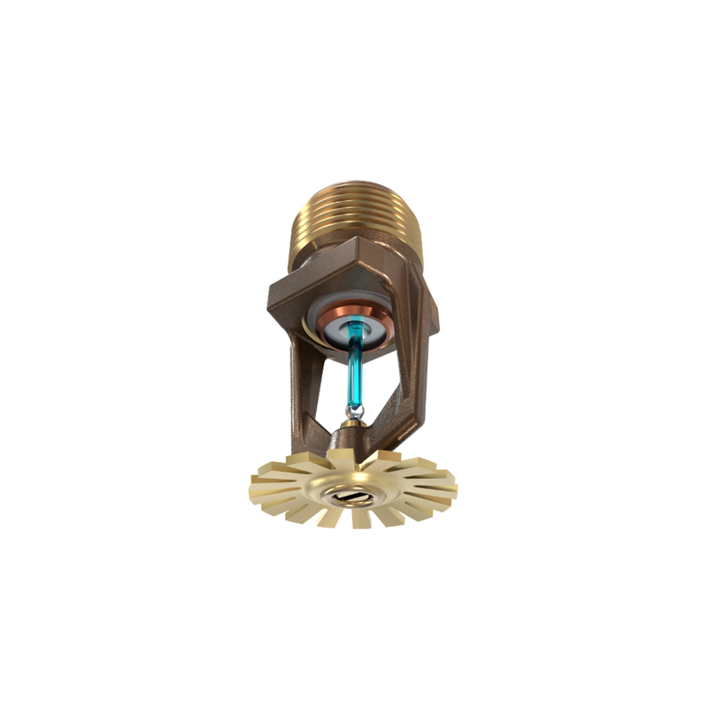 Viking® VK377, Model M, ELO, 11.2K, Special Application, Pendent, QR, 3/4" NPT, Brass, 286 Degree  08337AG Fire Sprinkler Head - WeSupplyIt.com