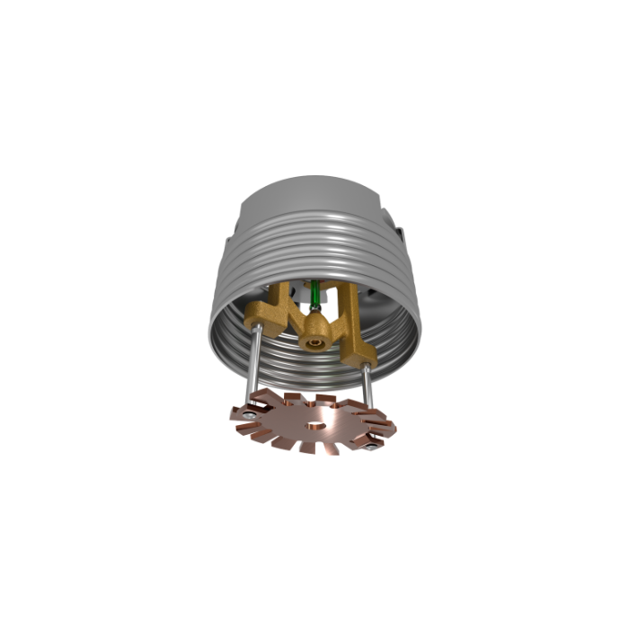 Viking® VK4621, 5.6K, Standard, Concealed Pendent, QR, 1/2" NPT, Brass, 200 Degree 24682AE Fire Sprinkler Head - WeSupplyIt.com